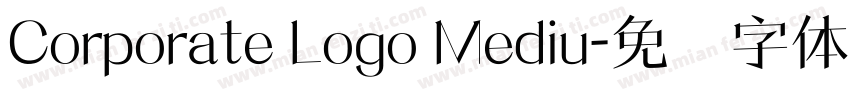 Corporate Logo Mediu字体转换
